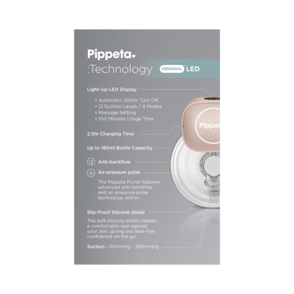 Pippeta LED Wearable Hands Free Breast Pump