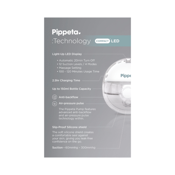 Pippeta Compact Led Handsfree Breast pump