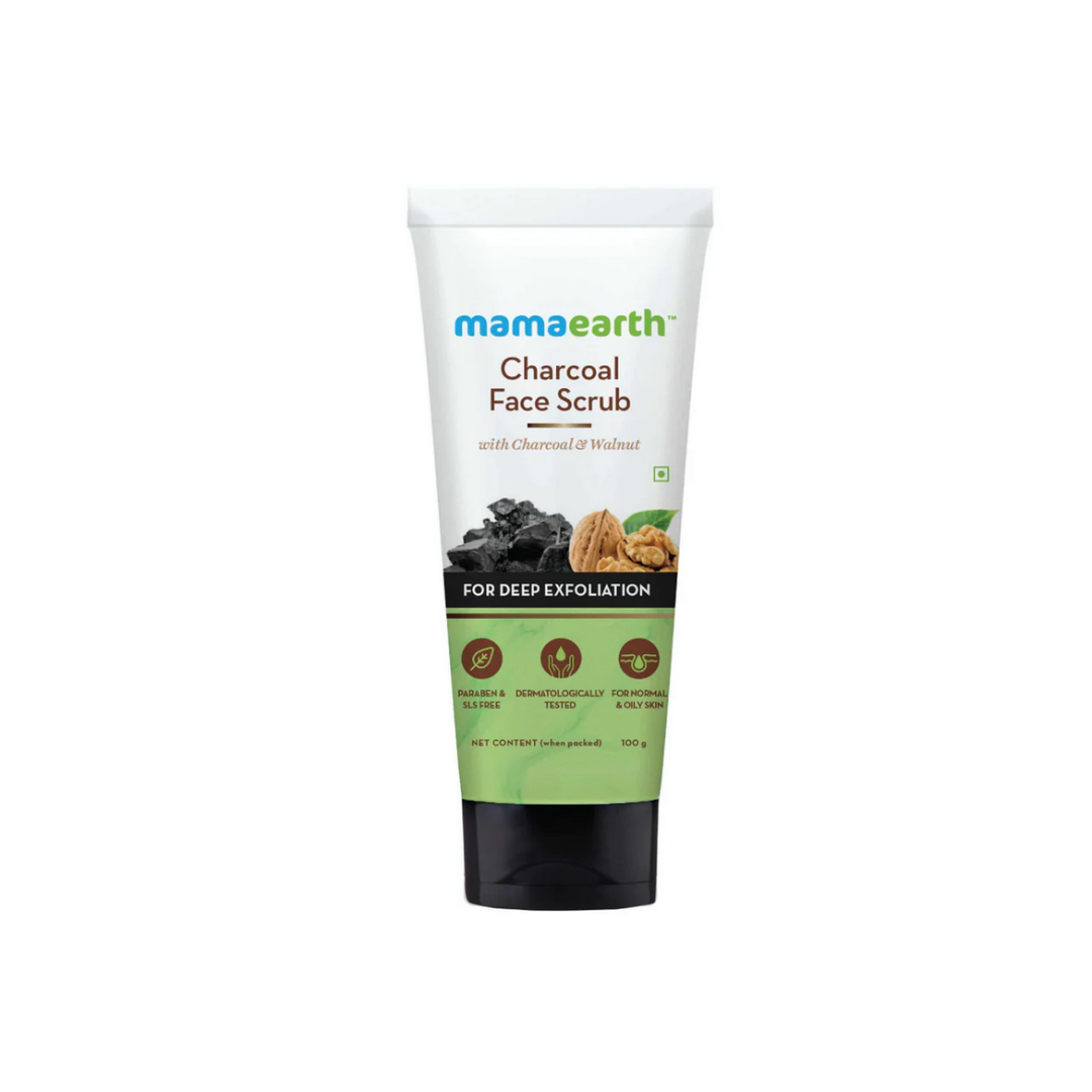 Mama Earth Charcoal Face Scrub - 100G