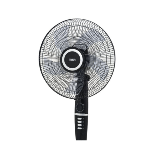 MIKA Stand Fan, 16", Black & Silver MFS1626BS