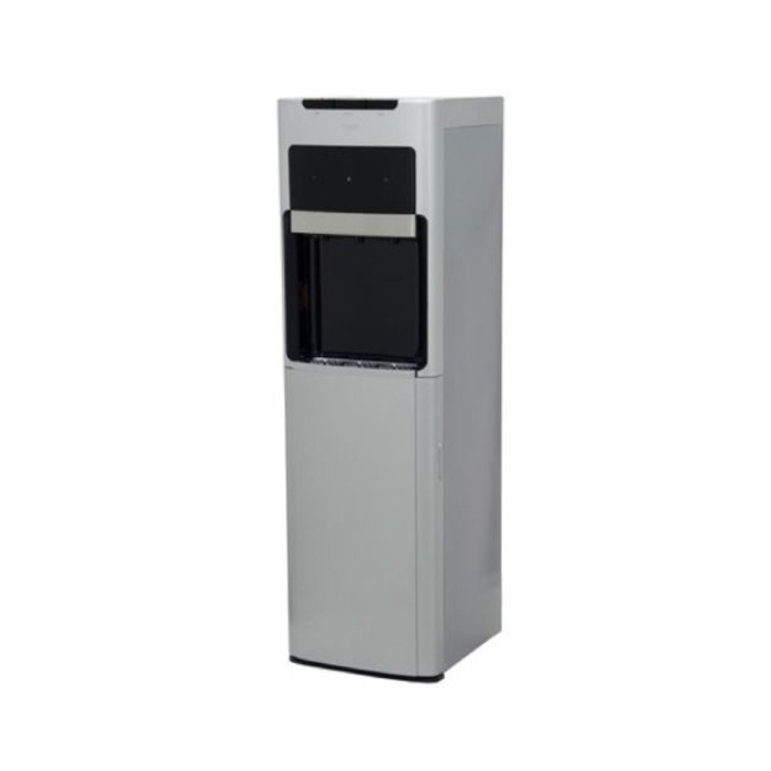 MIKA Water Dispenser, Floor Standing Bottom Load, Black and Silver