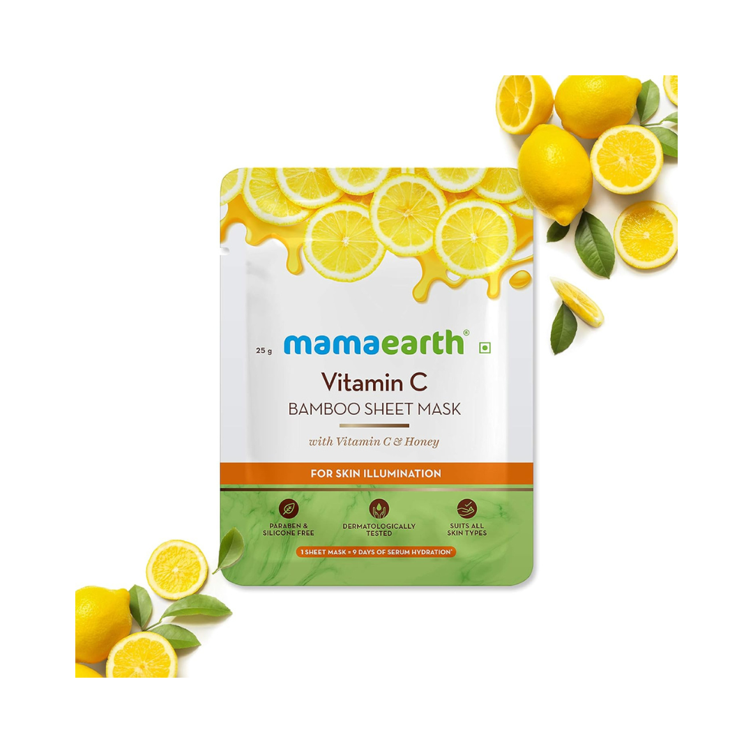 Mama Earth Vitamin C Bamboo Sheet Mask - 25G