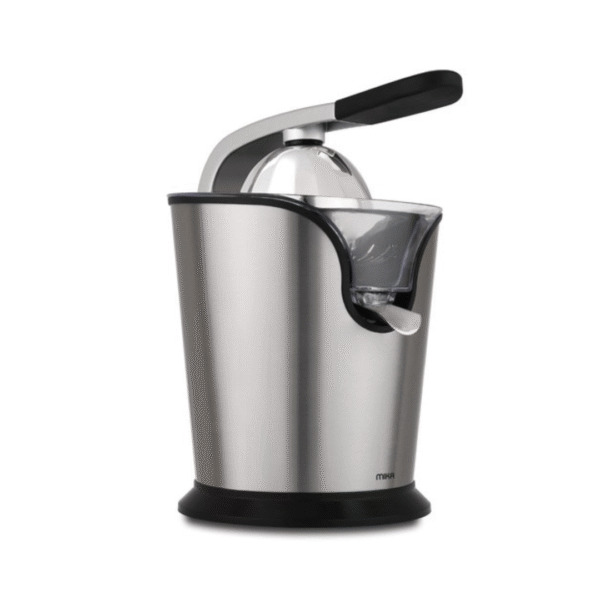 MIKA Citrus Juicer, Plastic Handle Press, 100W, Stainless Steel MJC101X