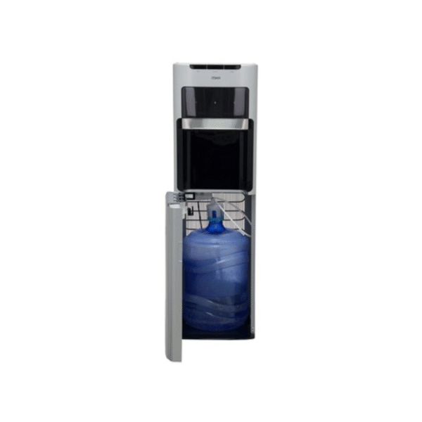 MIKA Water Dispenser, Floor Standing Bottom Load, Black and Silver