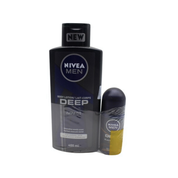 NIVEA Deep Body Lotion & Deep Roll-On for Men Pack