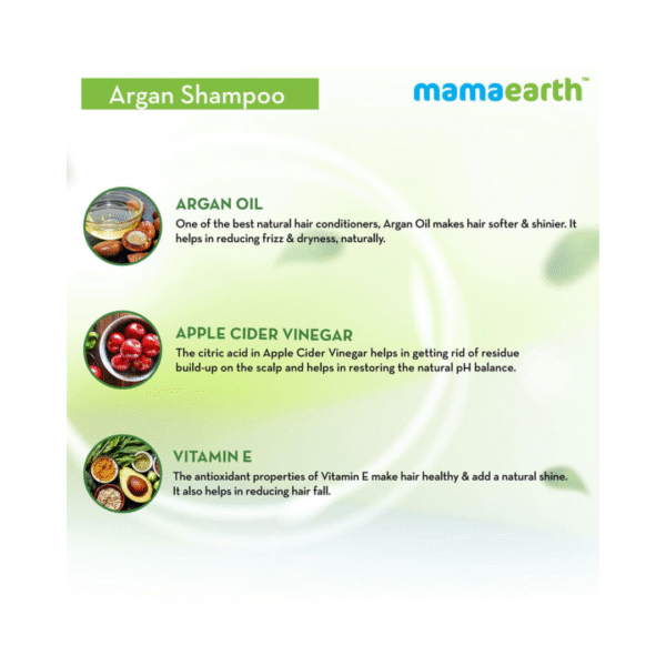 Mama Earth Argan Shampoo - 250ML