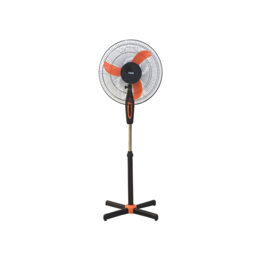 MIKA Stand Fan, 16", Orange & Black MFS1603/OB
