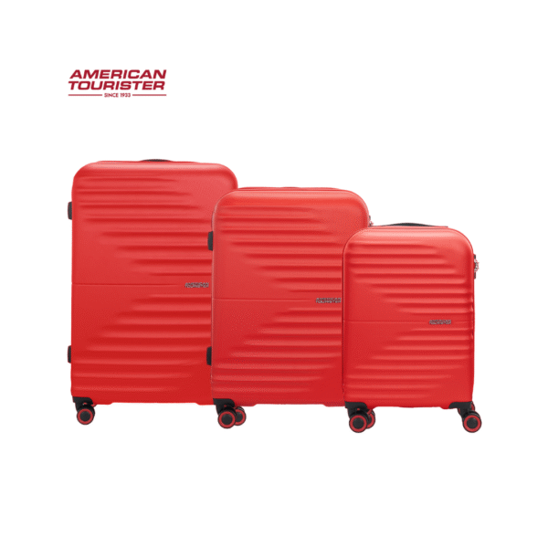 AMERICAN TOURISTER TWIST WAVES SET B 66CM Vivid Red