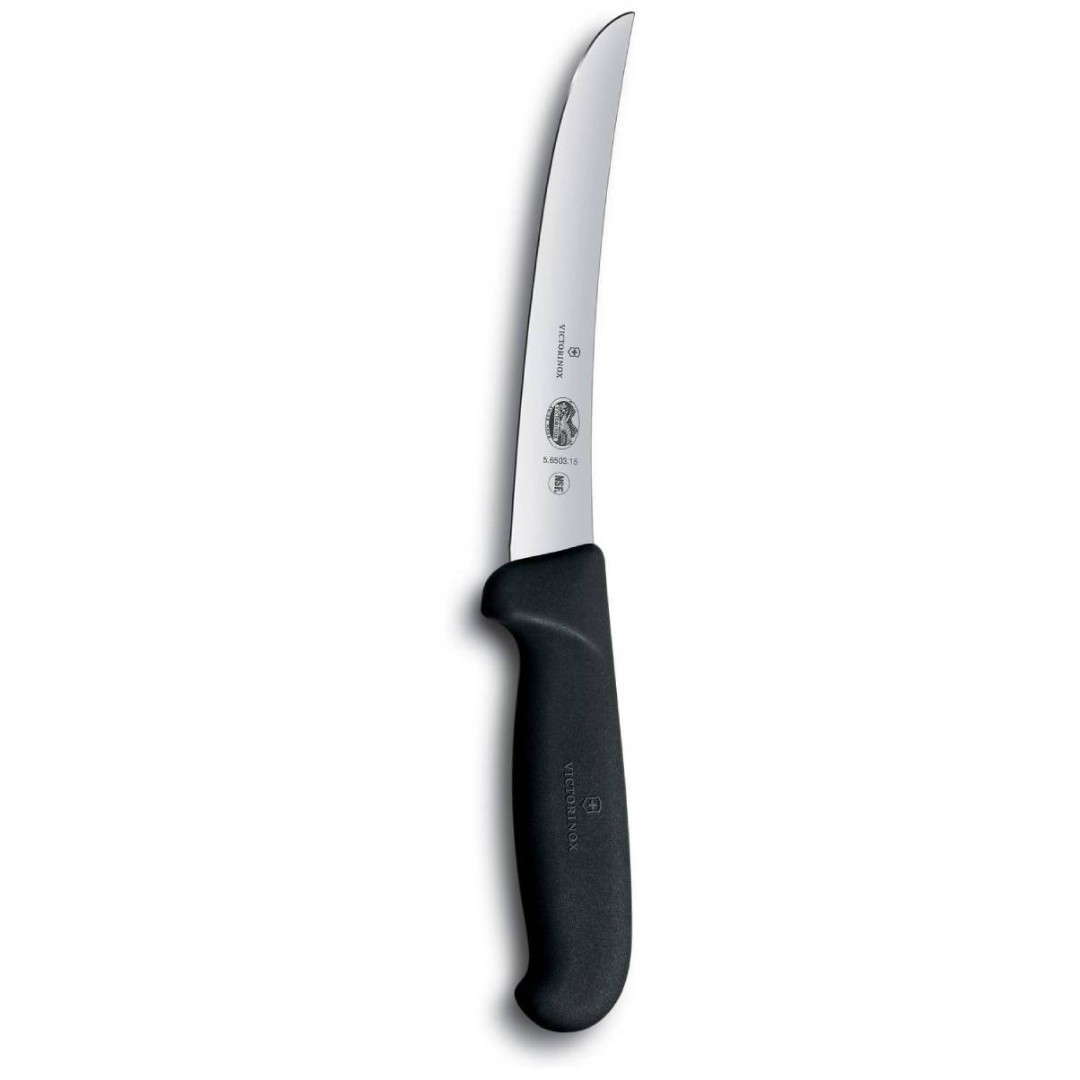Victorinox Fibrox Boning Knife 5" Curved Wide Blade 5.6303.12 - Image 2