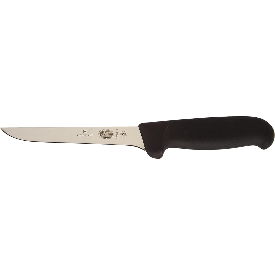 Victorinox Fibrox Boning Knife 5" Curved Wide Blade 5.6303.12