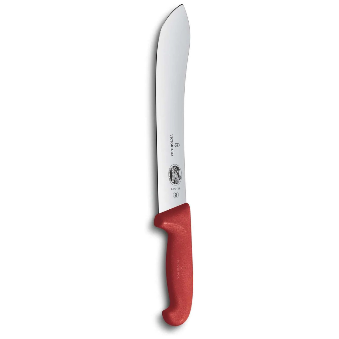 Victorinox Fibrox Butcher'S Knife 10" Wide Tip Red-5.7401.25 - Image 2