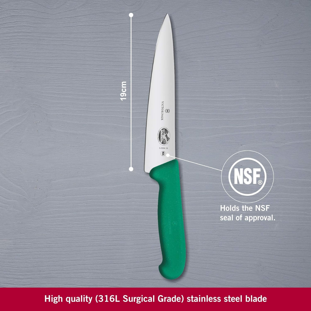 Victorinox Fibrox Cooks Chef Knife 8" Green - Image 3