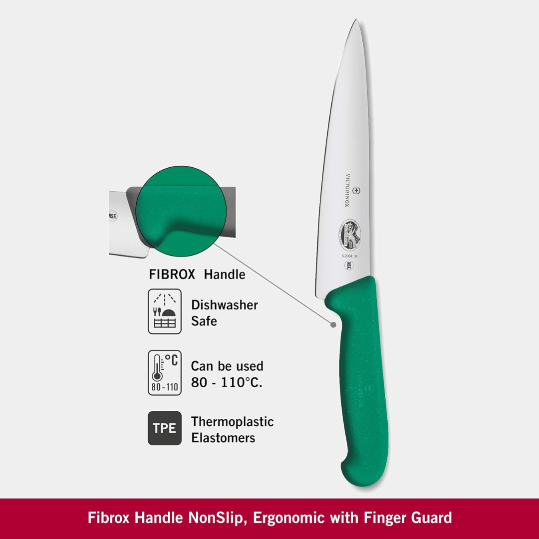 Victorinox Fibrox Cooks Chef Knife 8" Green - Image 4