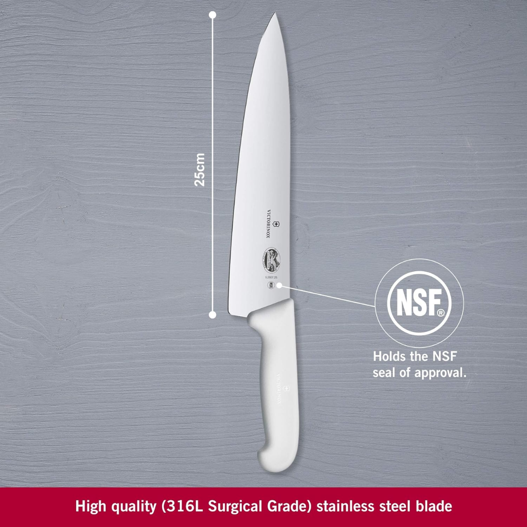 Victorinox Fibrox Cooks Chefs Knife 10" White - Image 4