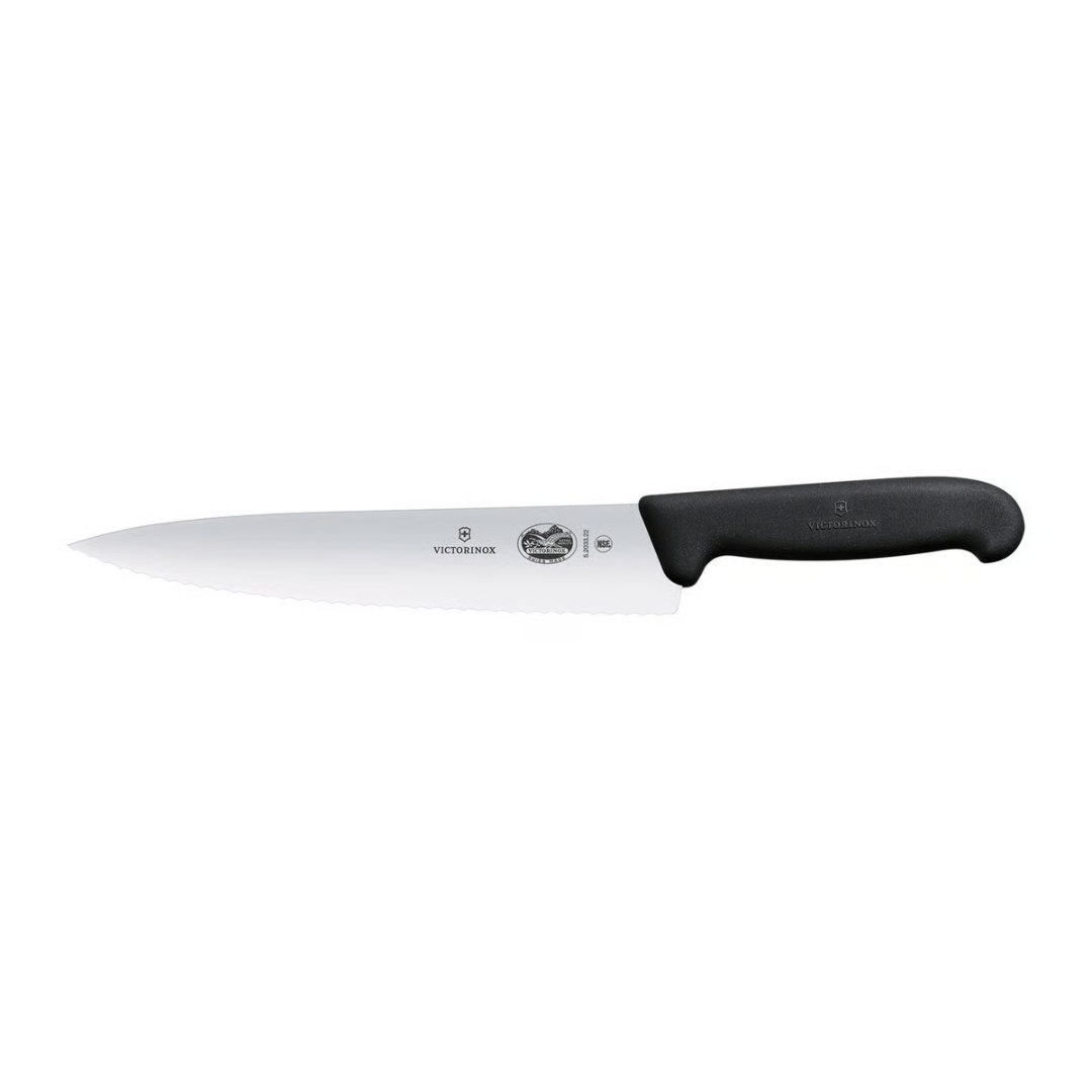 Victorinox Fibrox Cooks Knife 9" Wavy Edge