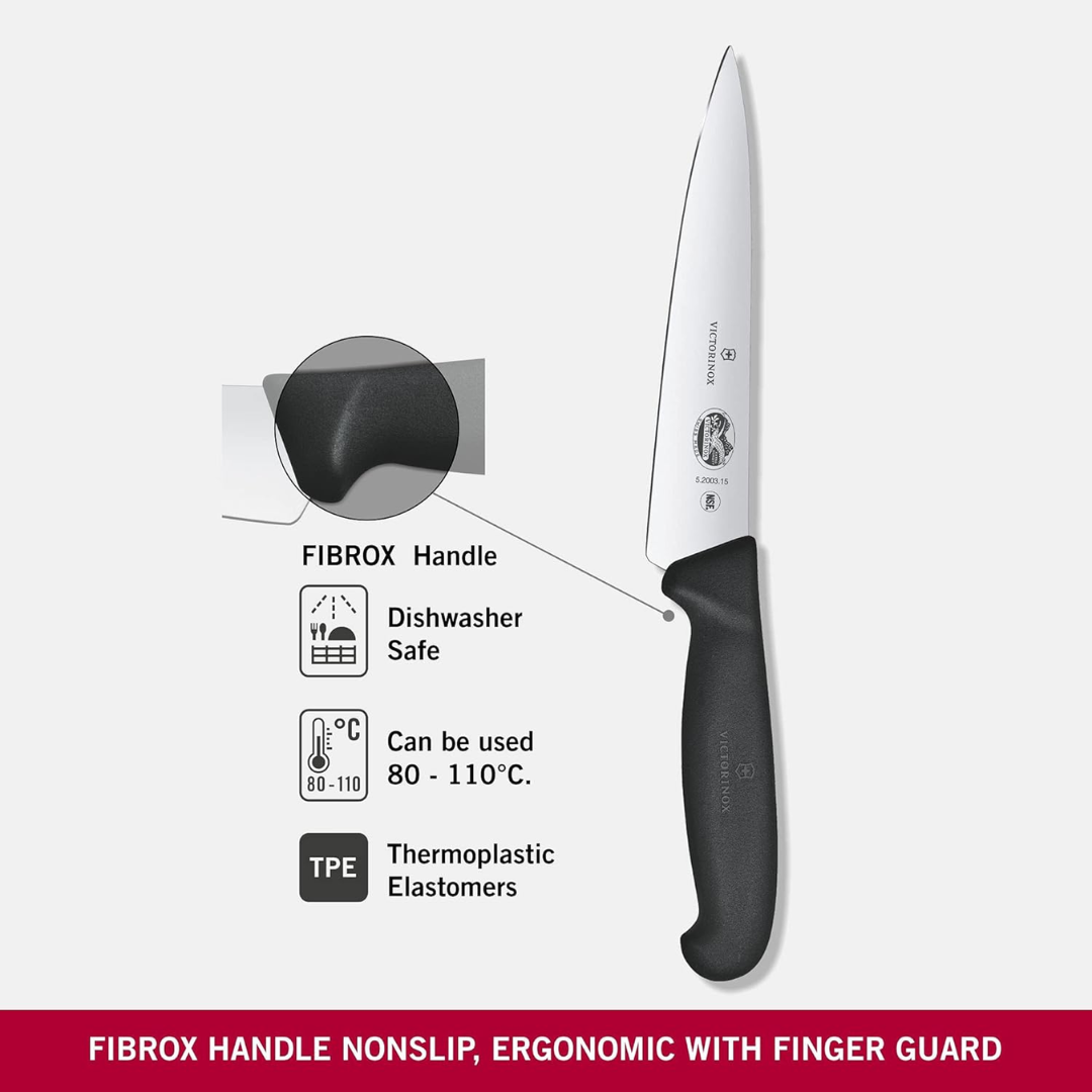 Victorinox Fibrox Cooks Knife Chef Knife 6” - Image 4