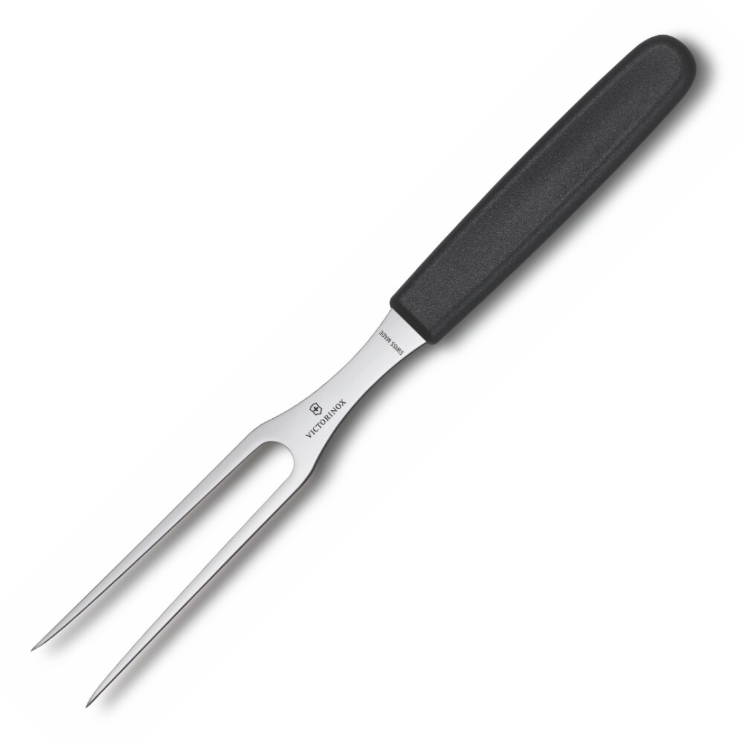Victorinox Standard Carving Fork 6" Black Handle Flat