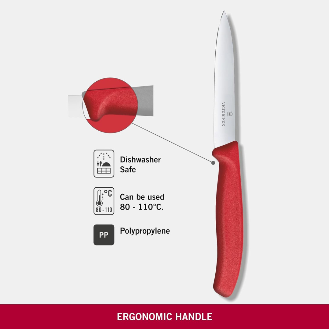 Victorinox Swiss Classic Paring Knife 10Cm (Red) - Image 3
