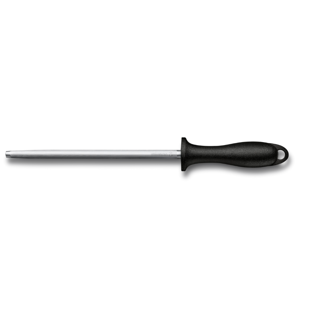 Victorinox Swiss Honing Steel 20Cm Mediumfine Cut Round Black - Image 2