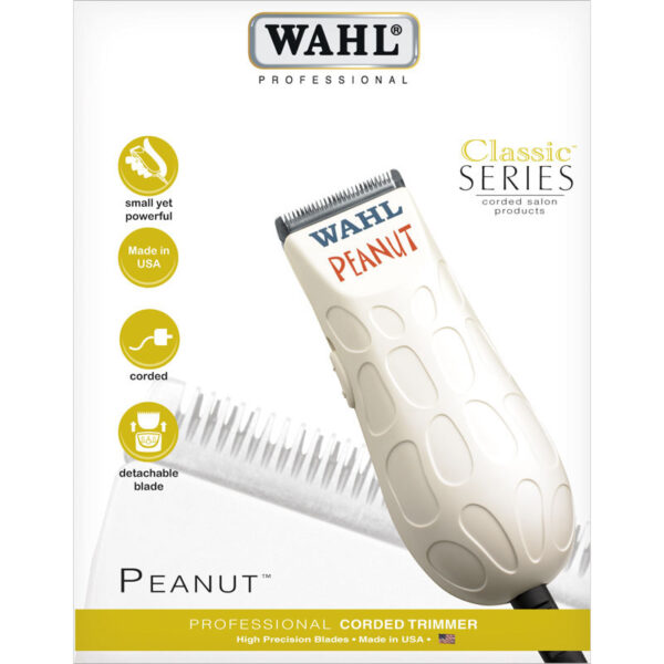 Wahl Peanut Trimmer wwv/3 pin White-08655 - Image 4