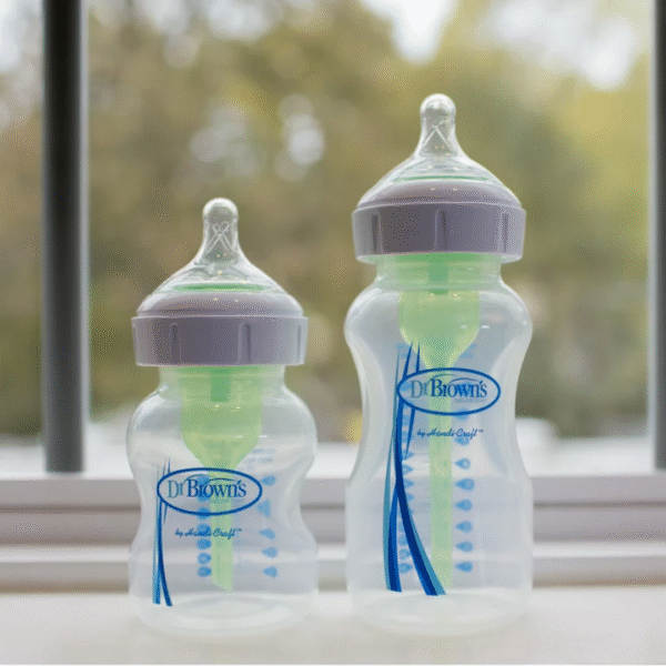 Dr. Brown's Options plus Baby Bottle 150ml Green 2 Pack with Level-1 Teat - Image 3