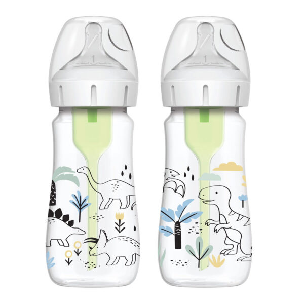 Dr. Brown's Natural Flow® Anti-Colic Options+™ Designer Edition Jungle Decorations Wide Mouth-270ml-WB92026 - Image 3