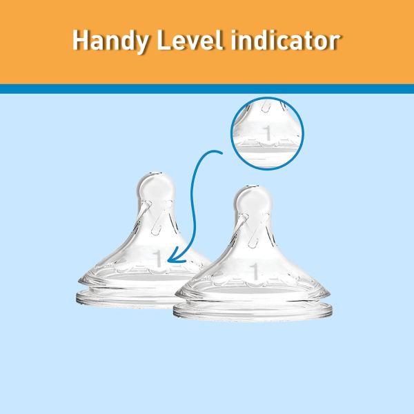 Dr. Brown's Options+ Wide Neck Bottle Teat, Level 1 (0m+), 2 pack-WN1201 - Image 4