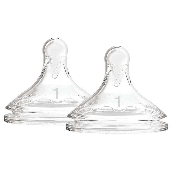 Dr. Brown's Options+ Wide Neck Bottle Teat, Level 1 (0m+), 2 pack-WN1201 - Image 2