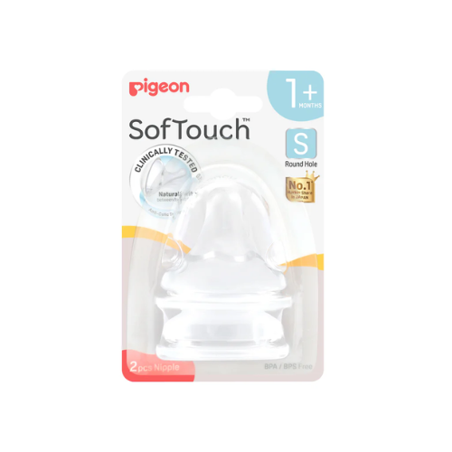 Pigeon SofTouch Teat – Size S (2 Pack) 1M+