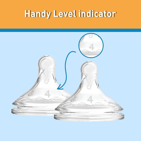 Dr. Brown's Options+ Wide Neck Bottle Teat, Level 4 (9m+), 2 pack-WN4201 - Image 3