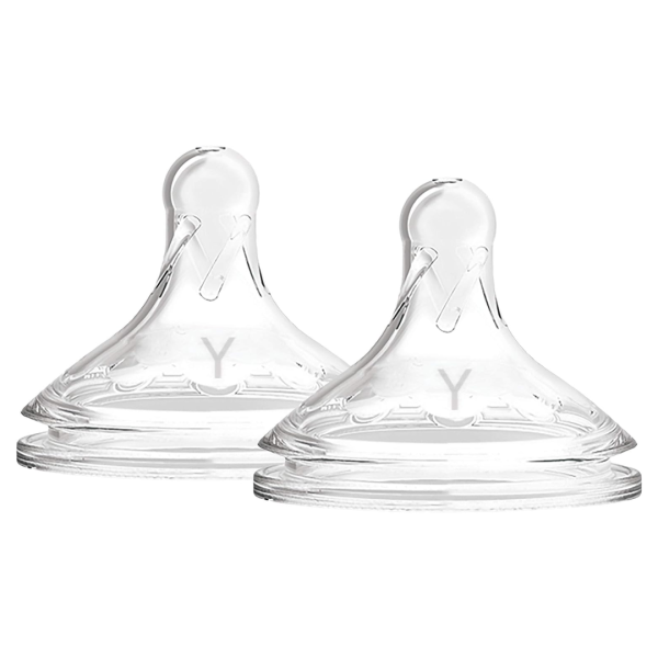 Dr. Brown's Options+ Wide Neck Bottle Teat, Y Cut (9m+), 2 pack-WNY201 - Image 2