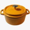 BA Cast Iron Enameled Rnd pot 22cm Yellow -HM-BA214