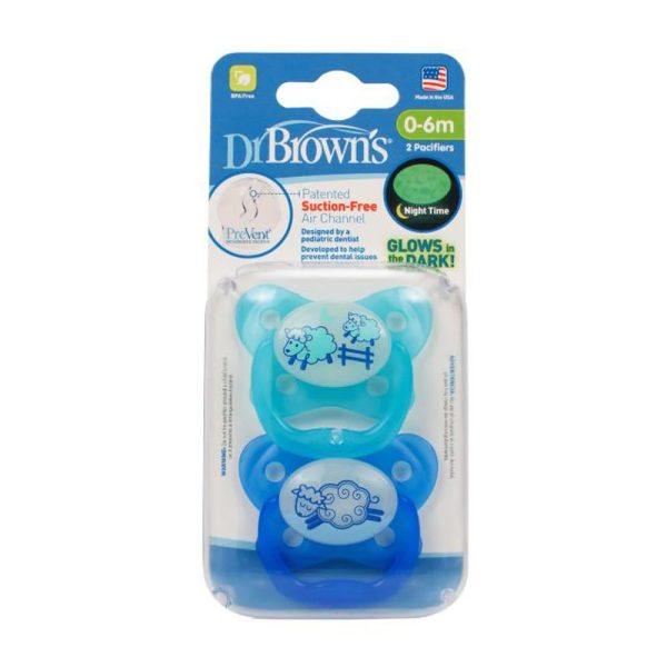 Dr. Brown's Advantage Glow in the Dark Soother 6-12 Month - PV22007 - Image 2