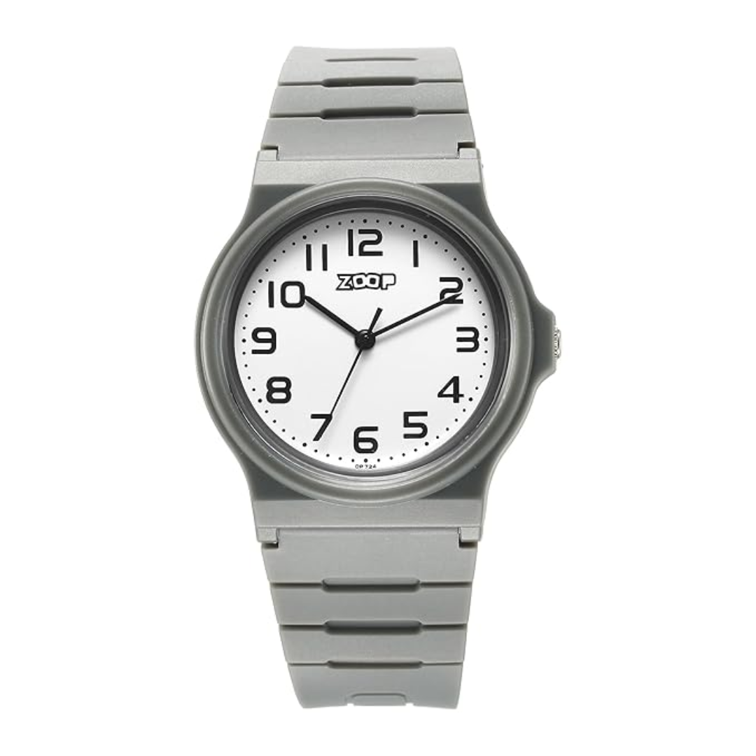 Zoop By Titan Back To School Quartz Analog White Dial Polyurethane Strap Kids Watch