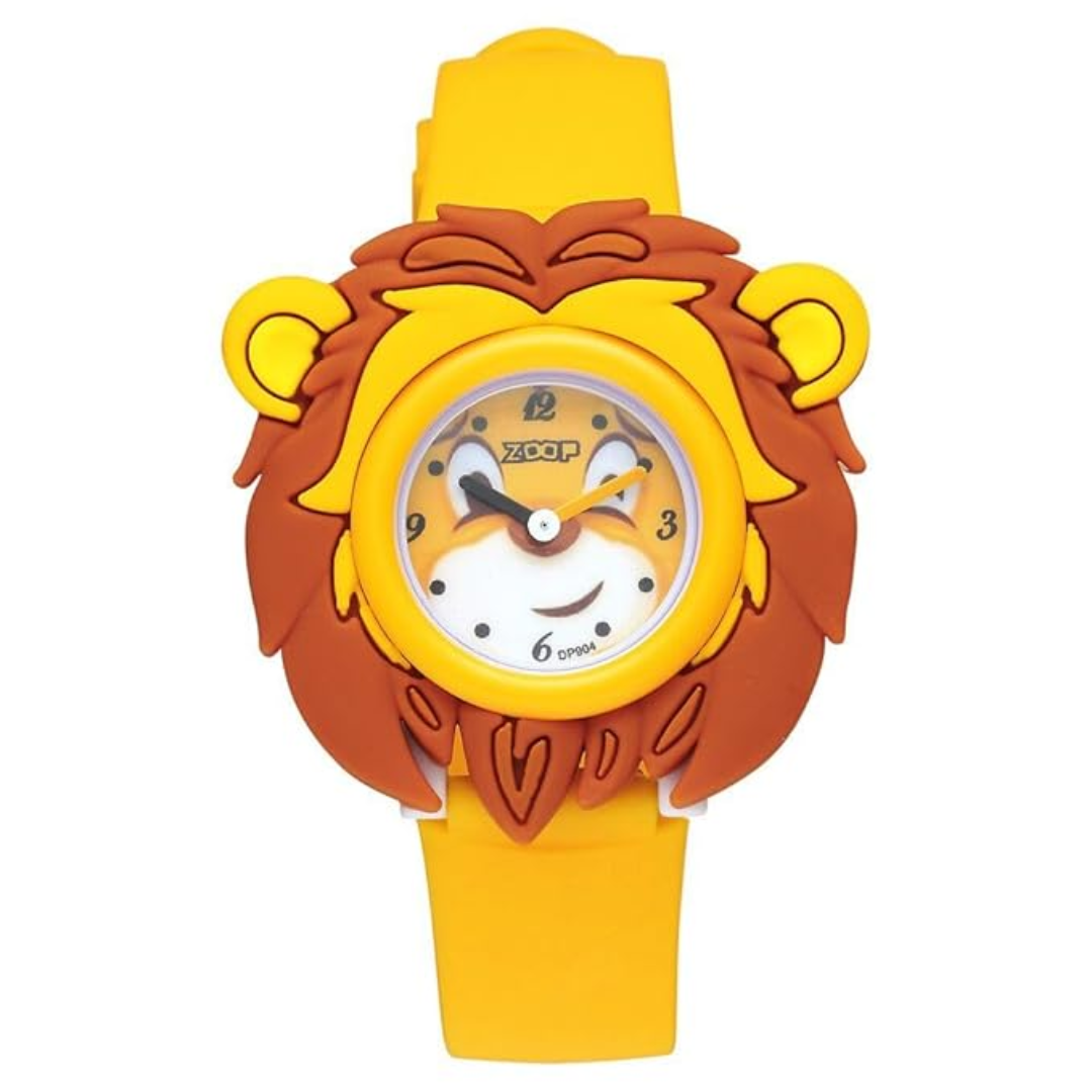 Zoop Doraemon Friends From Nature Quartz Analog Yellow Dial Polyurethane Strap Watch for Men