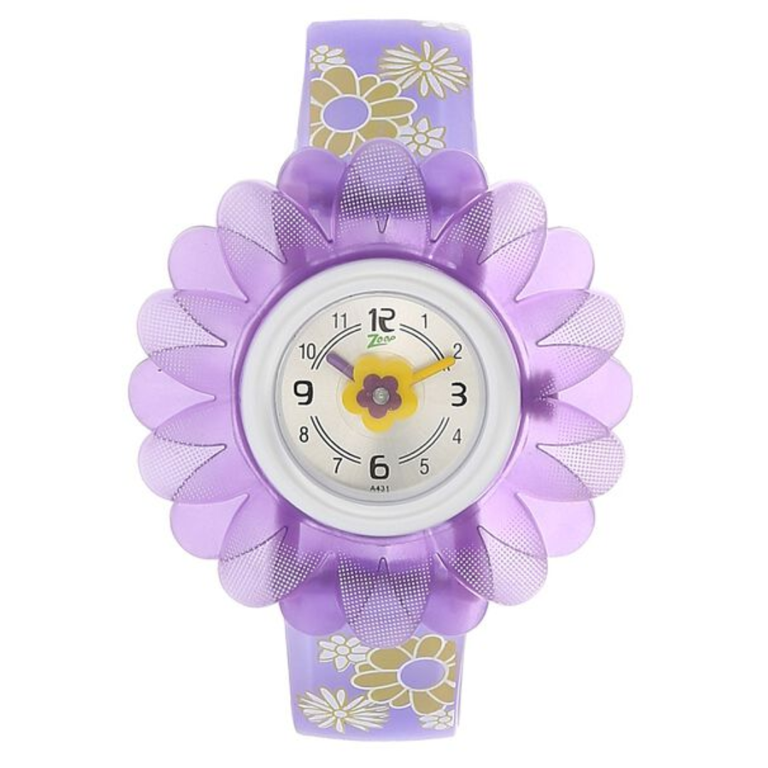 Zoop Silver Dial Analog Watch for Girls