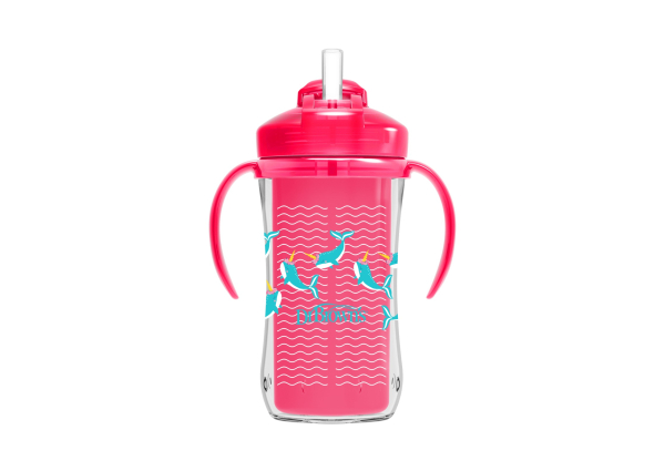 Dr. Brown's 300ml Insulated Straw Cup - Pink TC01201