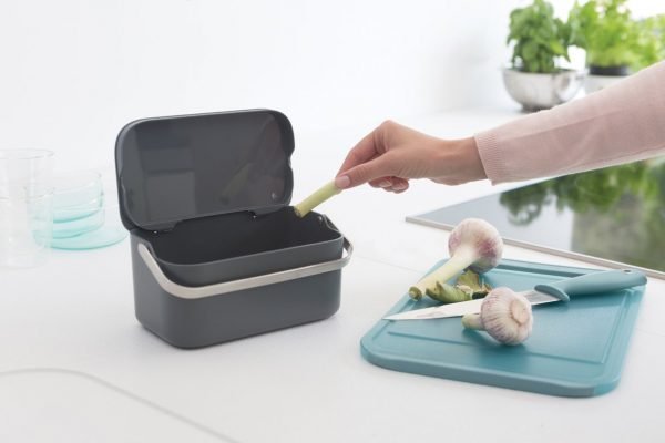 Food Waste Caddy - Dark Grey - Image 4