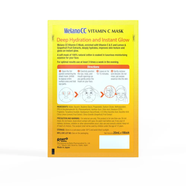 Melano CC Vitamin C Mask – 20ml (1mask) - Image 2