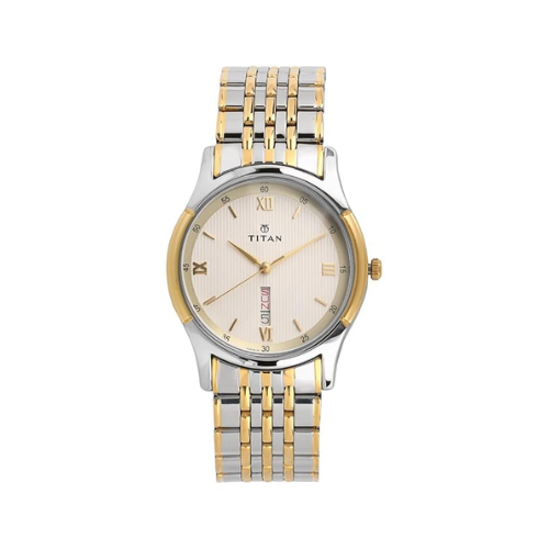 Titan Analog Day & Date Stainless Steel Watch for Men - Image 5