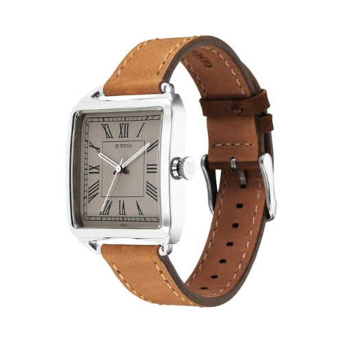 Titan Retro Revive Quartz Analog Leather Strap Watch for Men - Image 3