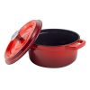 Enameled Cast Iron Pot - 20 CM Dutch Oven Red-HM-BA171 - Image 8