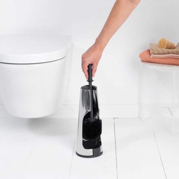 Toilet brush and holder - Brilliant Steel - Image 4
