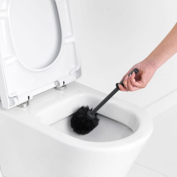 Toilet brush and holder ReNew - Matt Black - Image 4