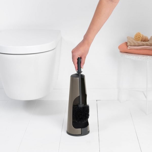 Toilet brush and holder - Platinum - Image 4
