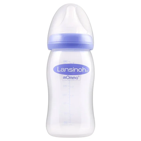 Lansinoh Feeding Bottle with NaturalWave Medium Teat 240ml-75840 - Image 3