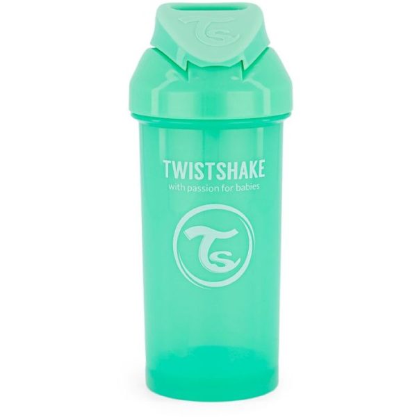 Twistshake Straw cup 360ml 6+m Pastel Green-78590 - Image 2